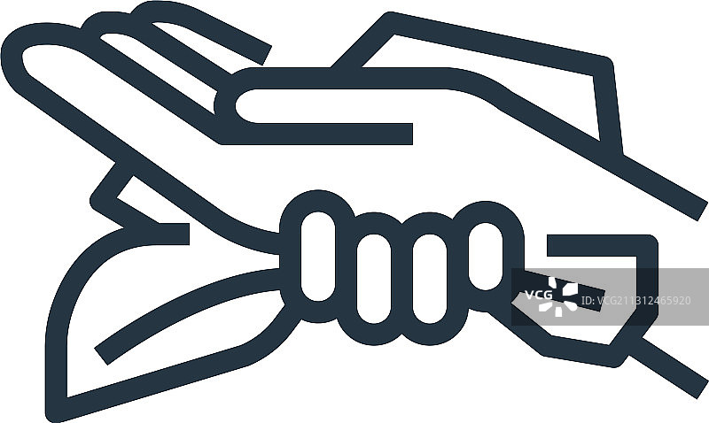 白色背景轮廓上的纸巾图标图片素材