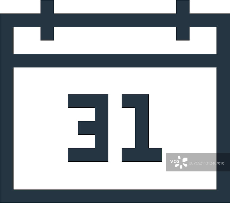 白色背景上的日历图标图片素材