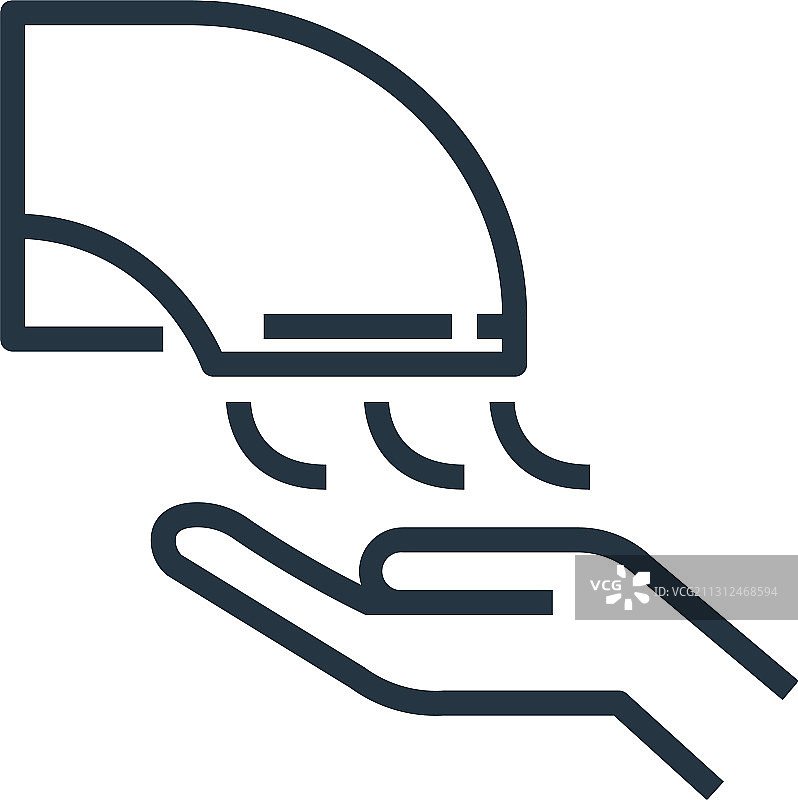 白色背景上的烘干机图标图片素材