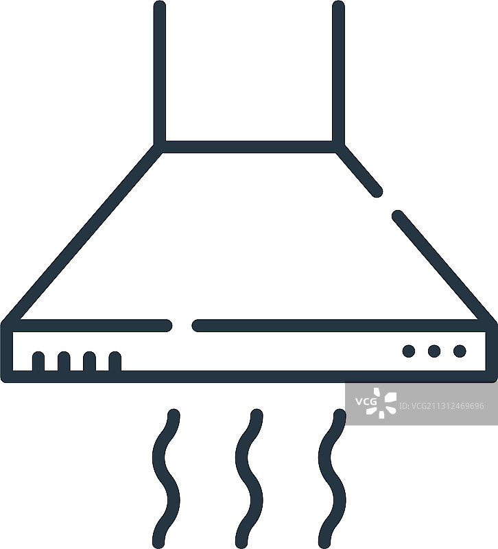 可编辑的抽油烟机图标图片素材