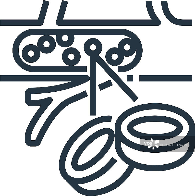 可编辑描边的血细胞图标图片素材