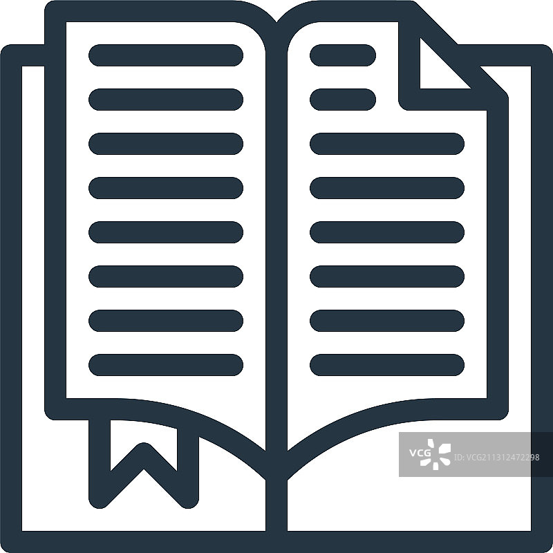 白色背景阅读图标轮廓图片素材