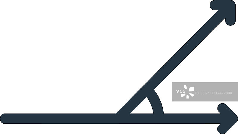 锐角图标锐角可编辑笔画图片素材