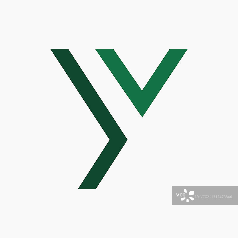 字母Y或YY Logo设计模板图片素材