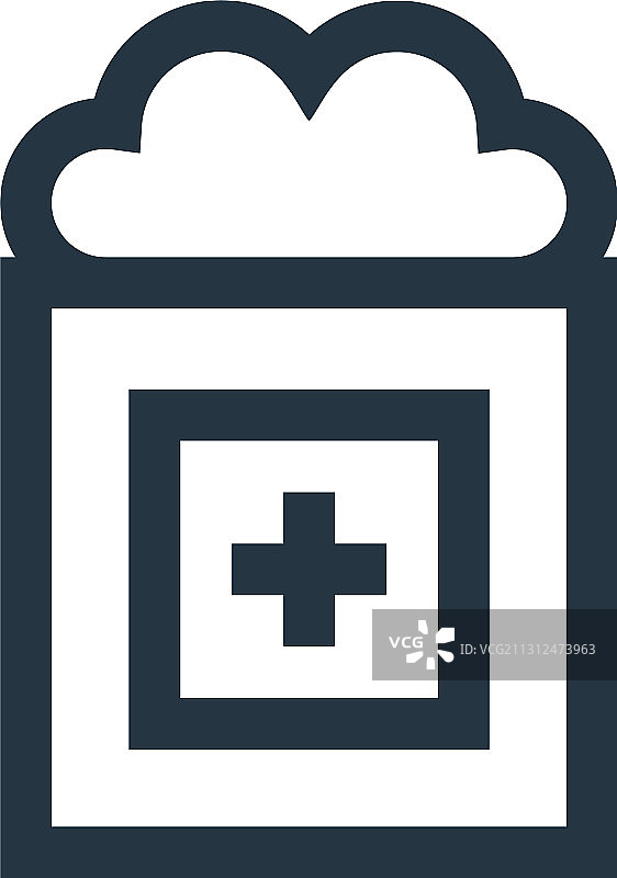 白色背景棉花轮廓图标图片素材