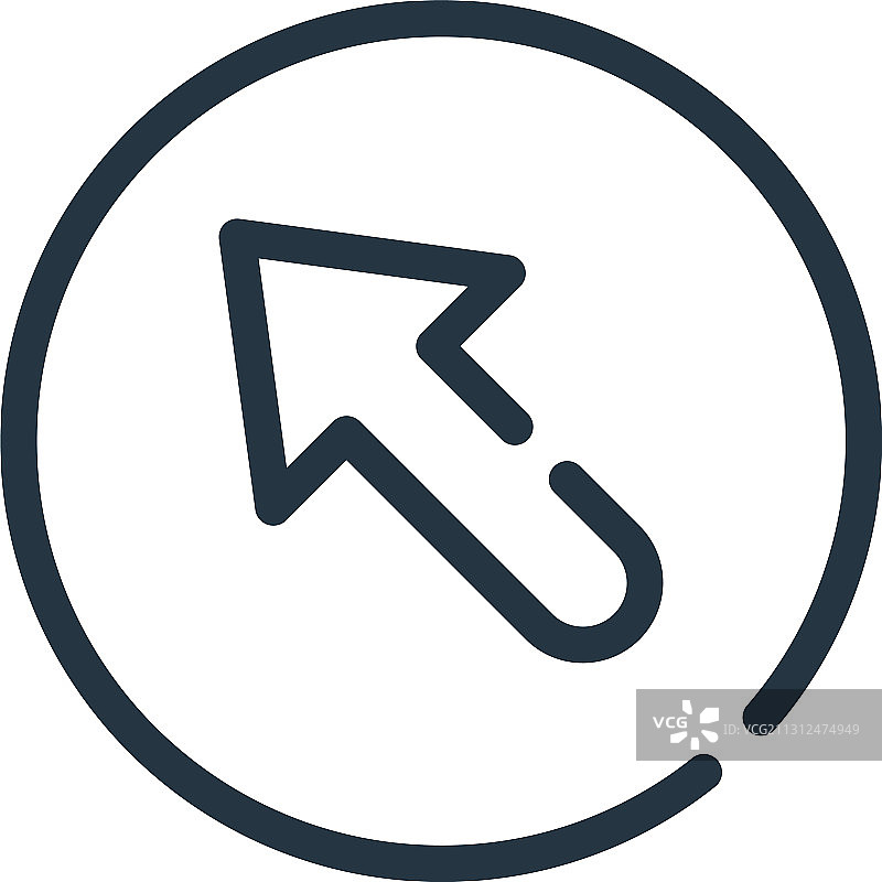 左上方图标可编辑描边图片素材