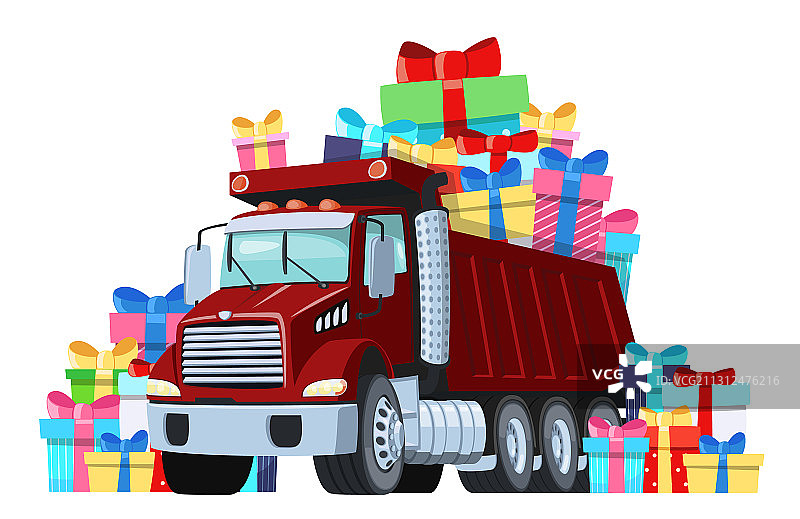 卡车司机生日或其他礼品卡图片素材