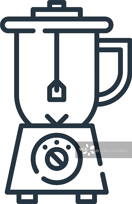 搅拌机图标可编辑描边图片素材