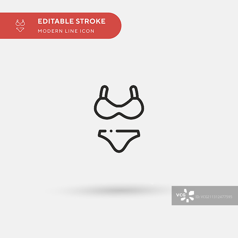 比基尼简约图标符号图片素材