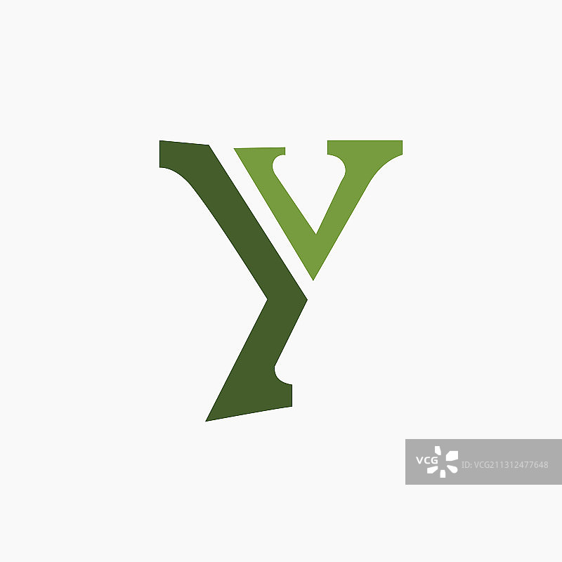 字母Y或YY Logo设计模板图片素材