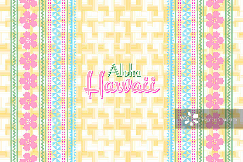 波利尼西亚风格夏威夷背景图片素材