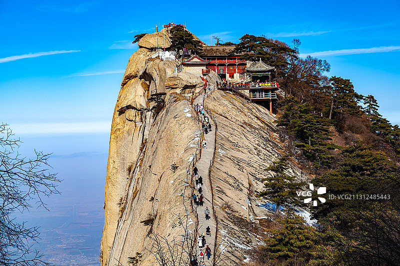 陕西省渭南市华山风景区西峰图片素材
