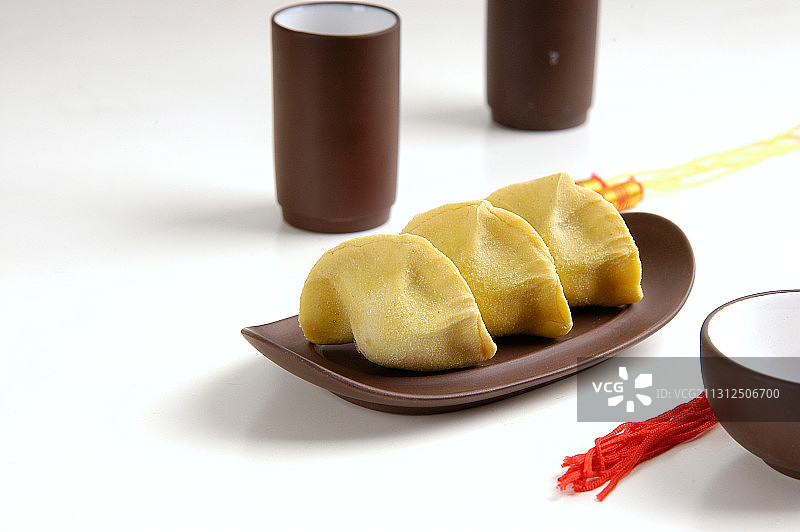 玉米面饺子图片素材