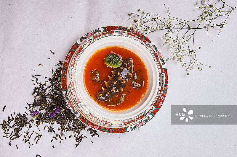 鲍汁扣辽参图片素材