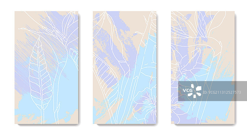 时尚可编辑故事模板白色线条图片素材