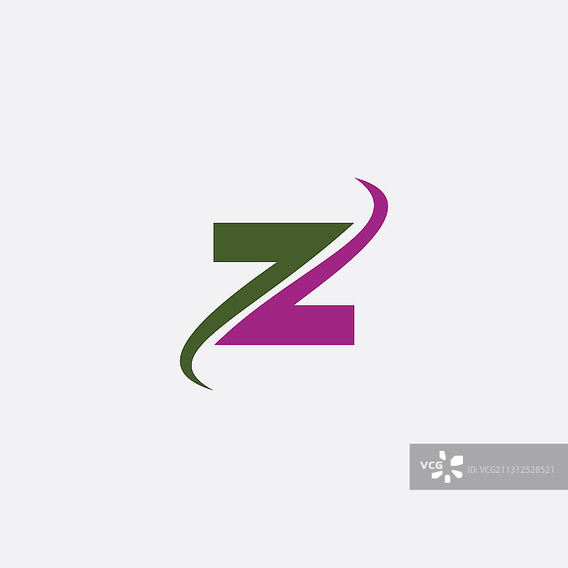 字母Z或ZZ logo设计模板图片素材