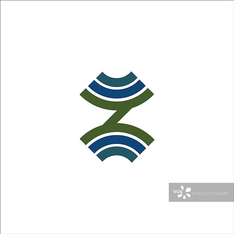 字母Z或ZZ logo设计模板图片素材