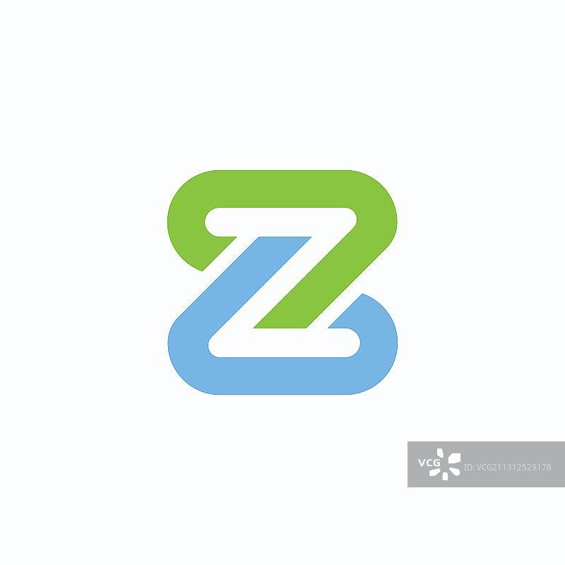 字母Z或ZZ logo设计模板图片素材