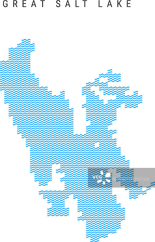 大盐湖波浪图案地图图片素材
