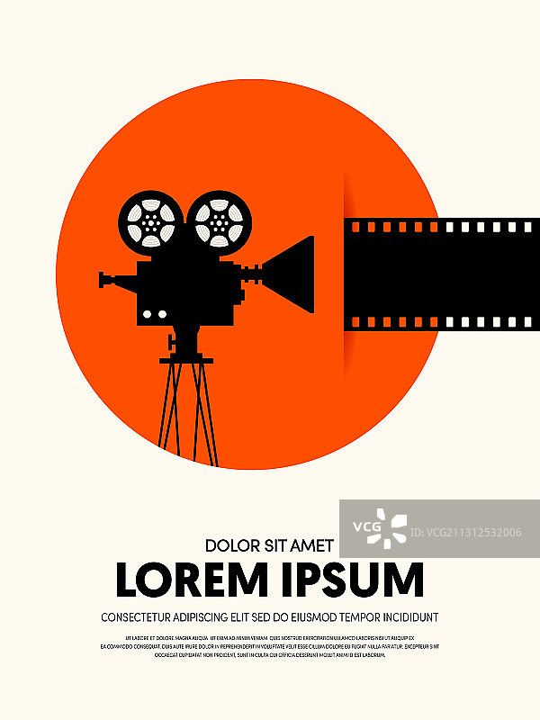 电影和电影现代复古海报图片素材