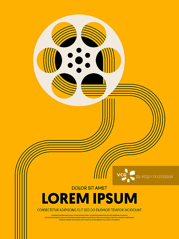 电影节海报模板设计图片素材