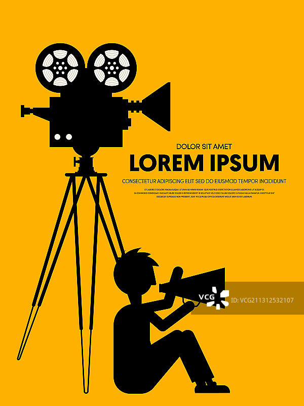 电影和电影现代复古海报图片素材