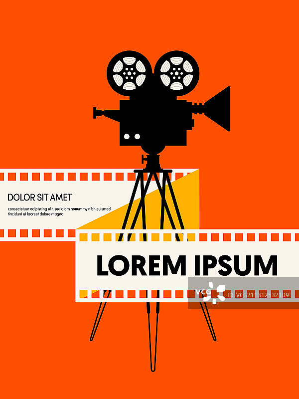 电影和电影现代复古海报图片素材