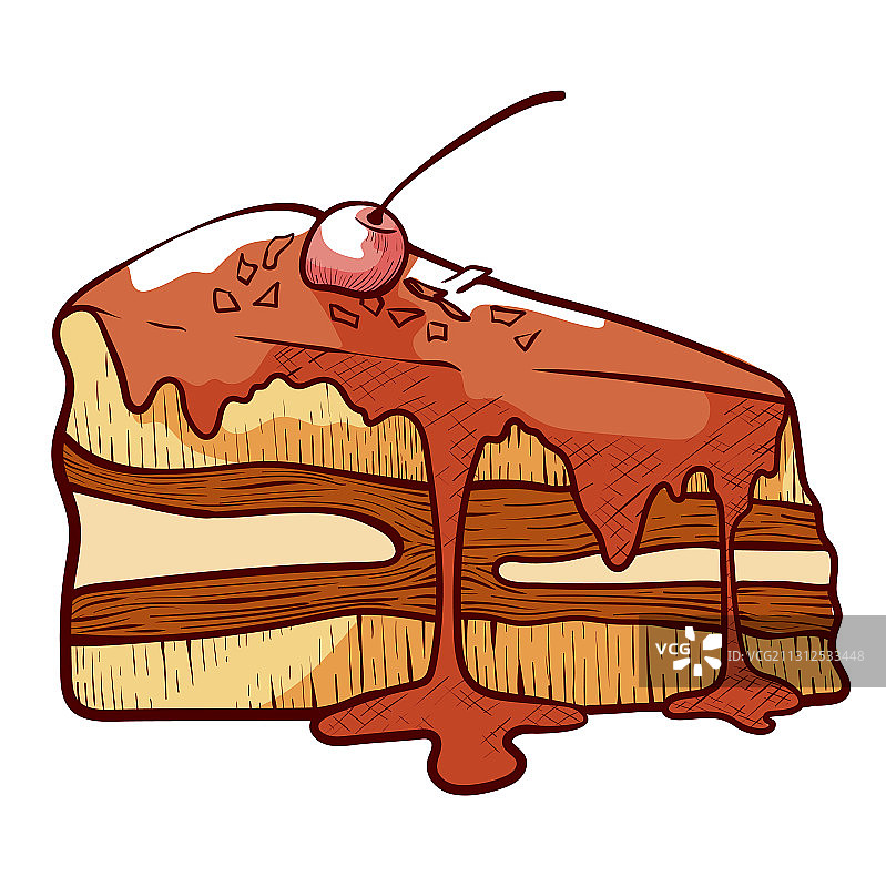 奶油分层蛋糕图片素材