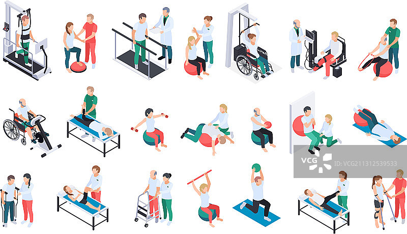 理疗康复2.5D素材图片素材