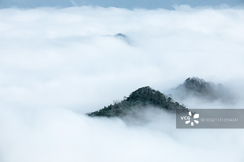 安徽石台 仙寓山云海图片素材