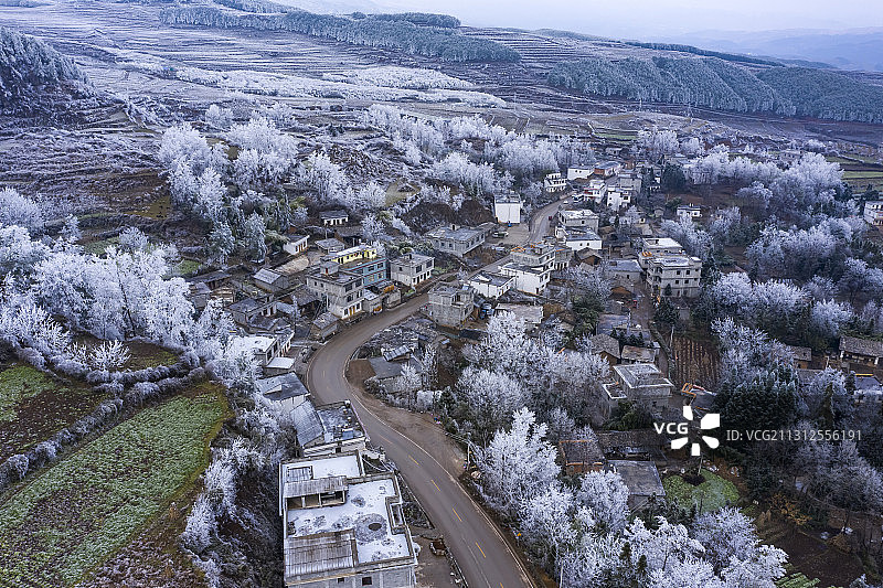 雪后大山包图片素材