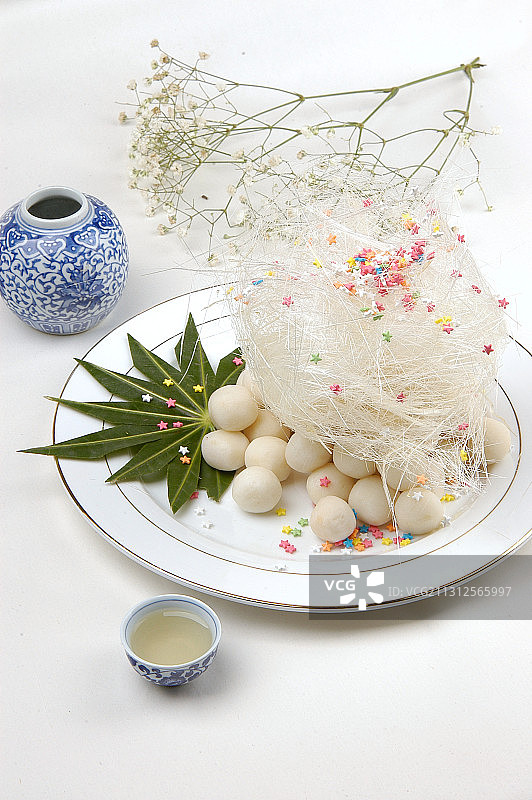 糖丝山药球图片素材