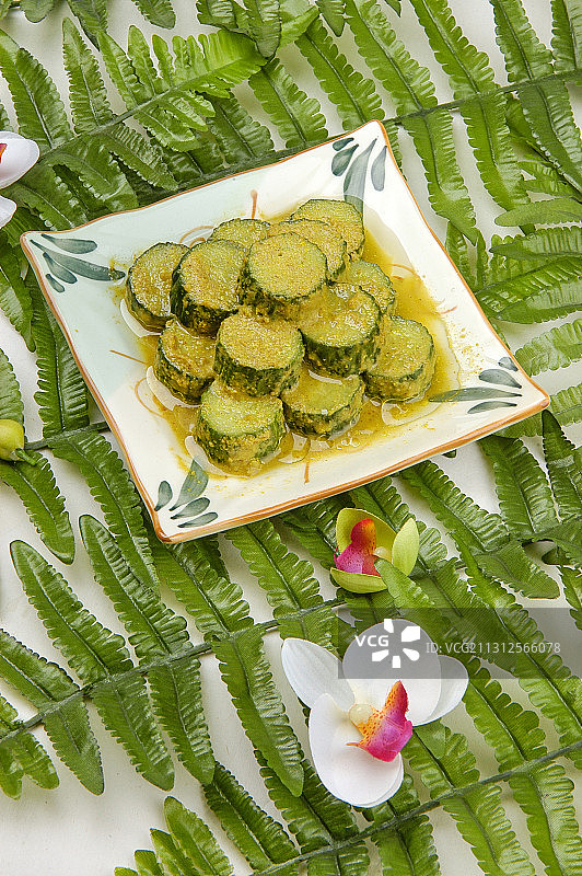 芥末黄瓜图片素材