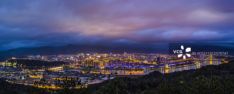丽水莲都夜色图片素材