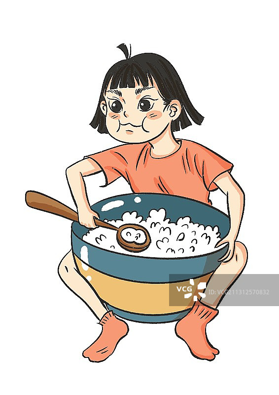 可爱干饭人图片素材