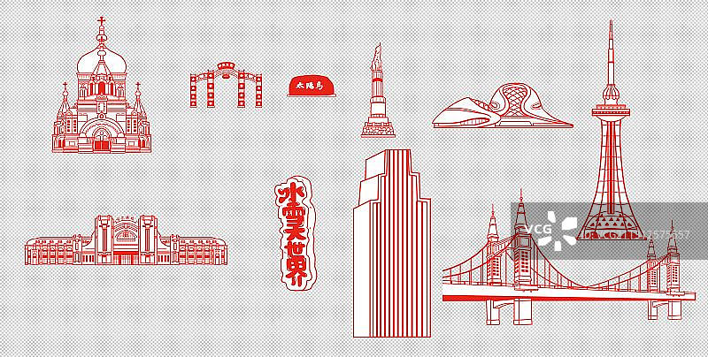 哈尔滨建筑图片素材