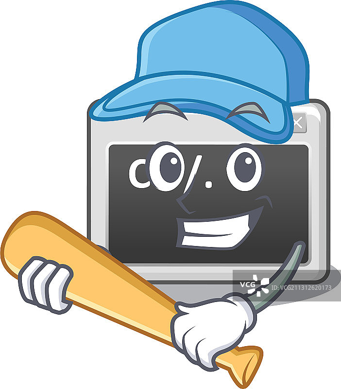 运动风格的命令窗口卡通人物设计图片素材