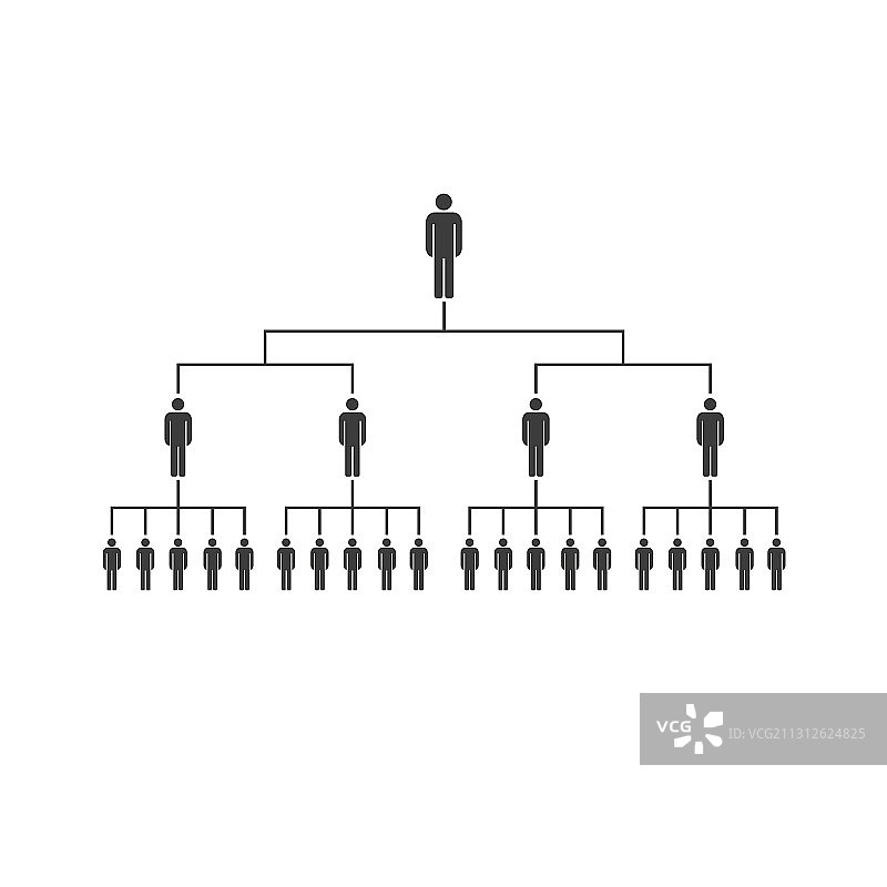 层级人物简约图标图片素材