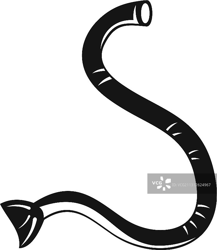 简约风格的寄生虫蠕虫图标图片素材