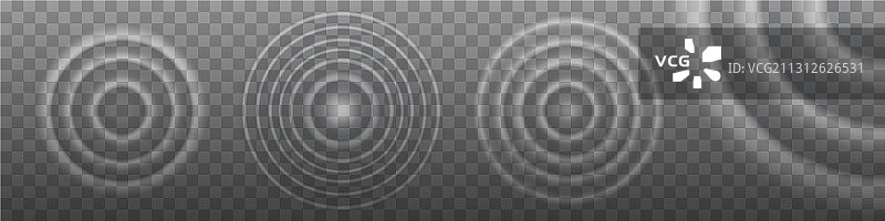 圆形水波纹声波合集图片素材