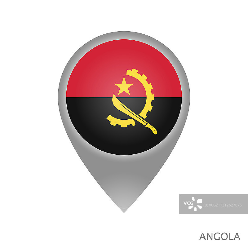 安哥拉地图坐标点图片素材