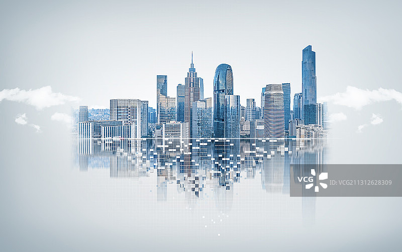 广州科技城市建筑图片素材