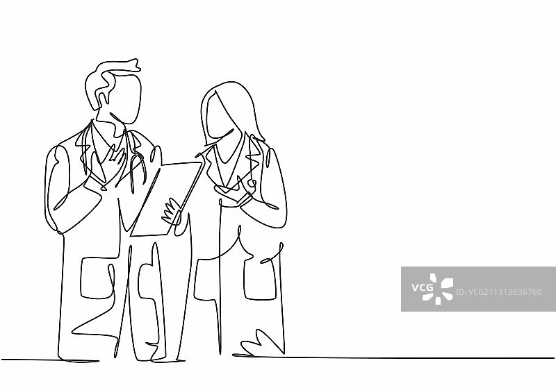 年轻男人单线画图片素材