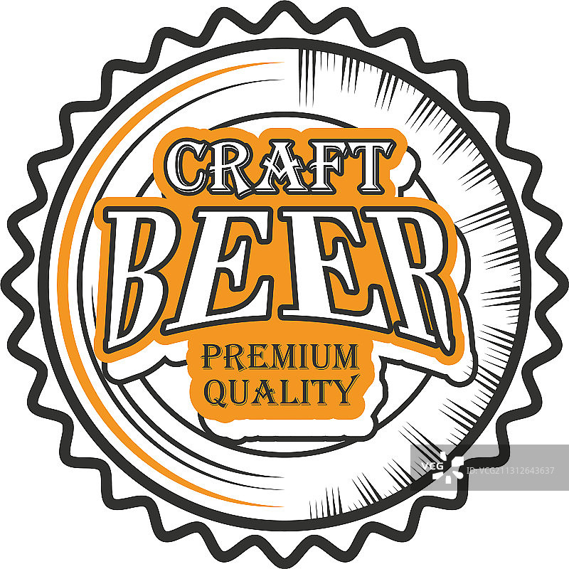优质精酿啤酒瓶盖图片素材
