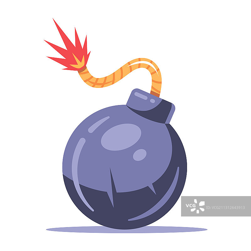 带有燃烧引线的强力炸弹图片素材