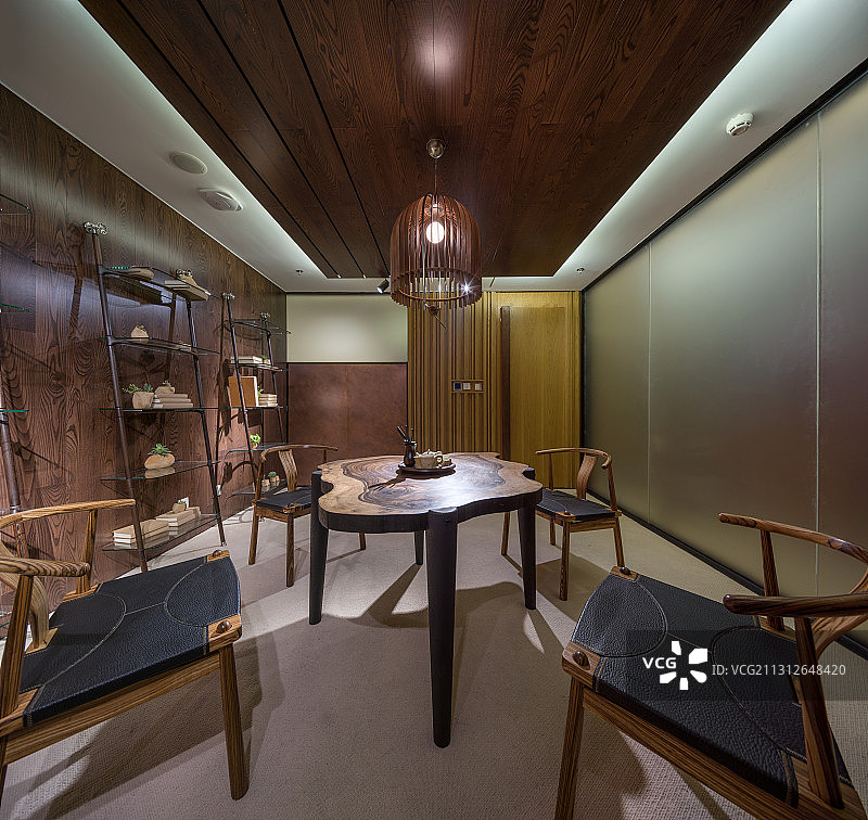 高级中式酸枝家具茶室包间图片素材