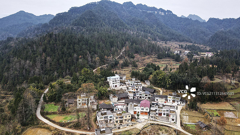 贵州遵义“组组通”硬化路图片素材