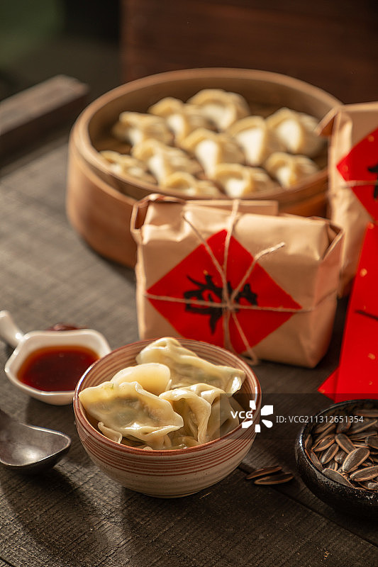 美味的美食饺子图片素材