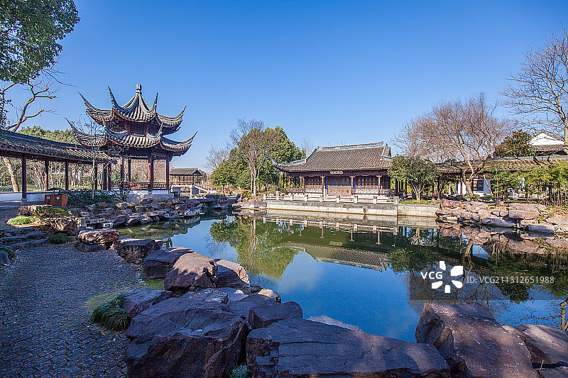 杭州西溪湿地高庄景区图片素材