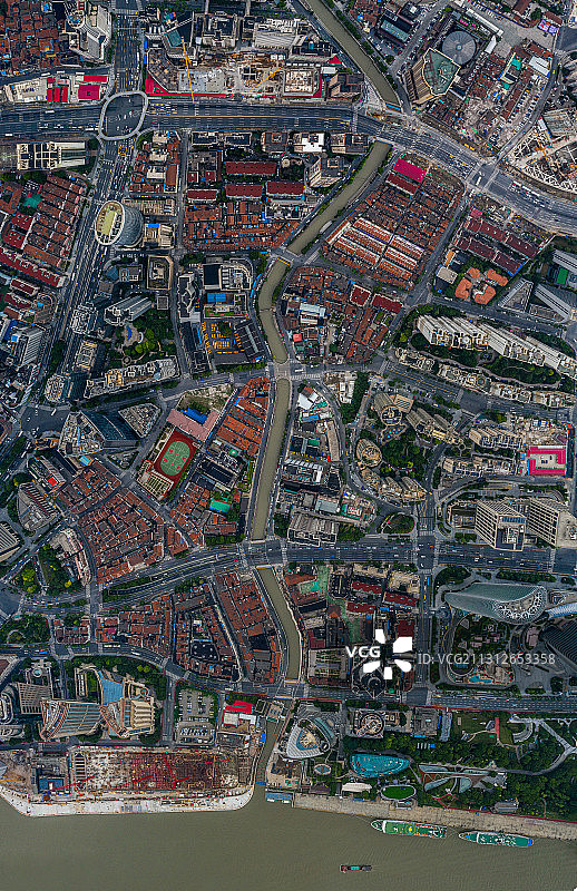 虹口港鸟瞰图片素材